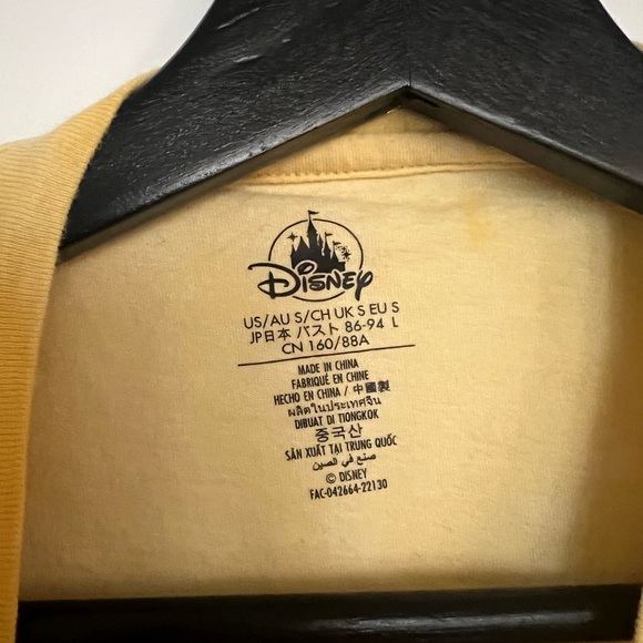 Oversized Walt Disney World Crop Tee in yellow tie dye - Picture 2 of 3